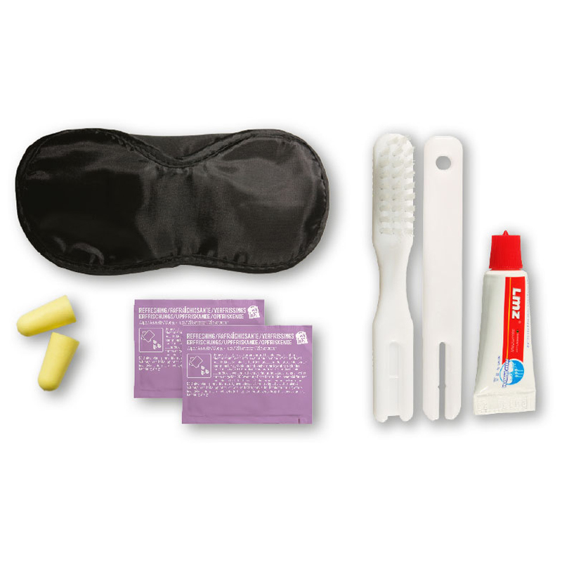 contents of on board travel set case