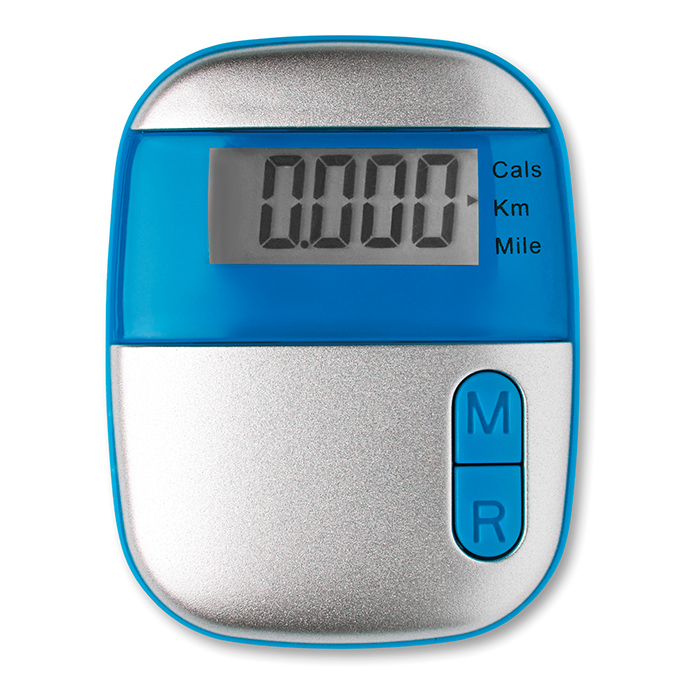 blue on mood pedometer with digital screen