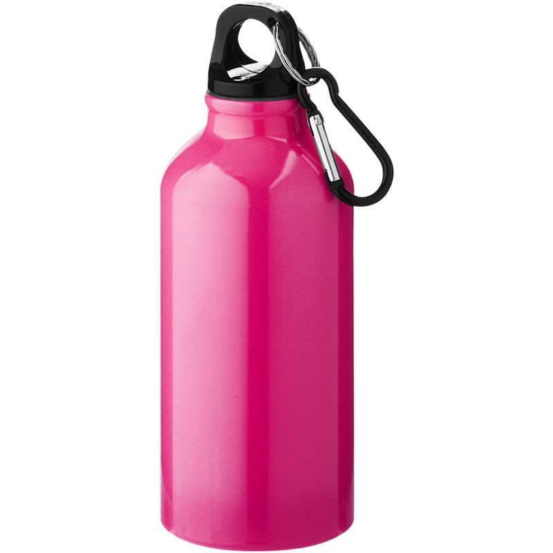 Oregon Drinking Bottle in pink with Carabiner