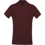 Organic Polo Shirt in burgundy