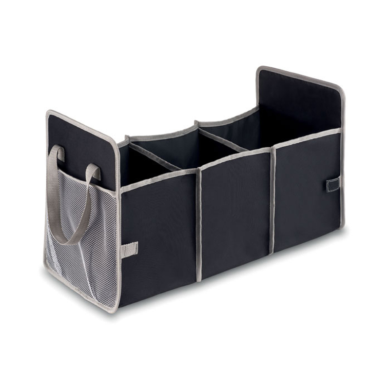 black car organiser side view empty