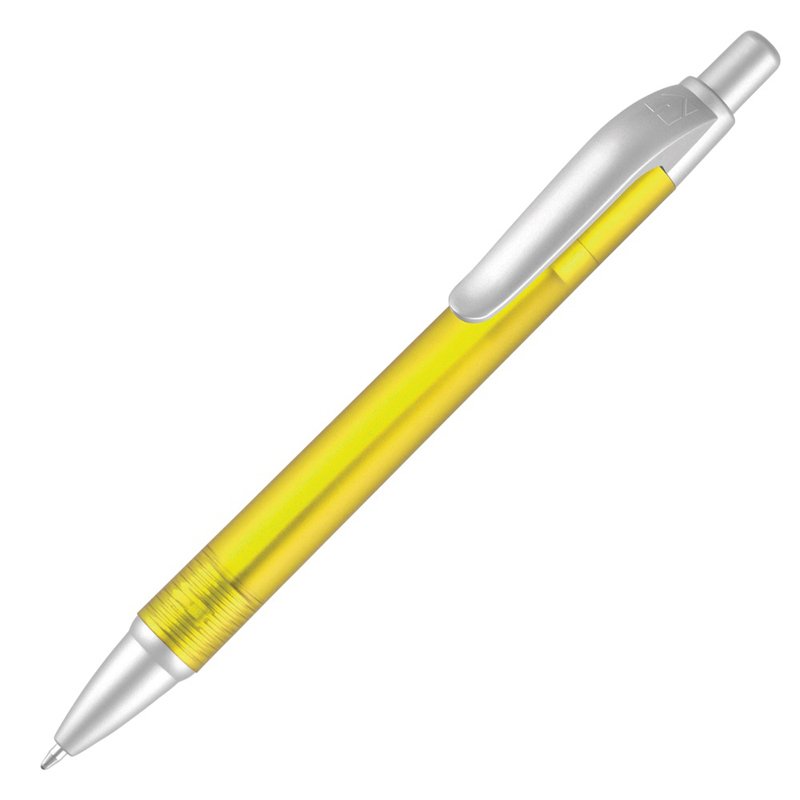 plastic pen in yellow frosted