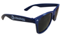 Pantone Matched Sunglasses in blue with 1 colour print