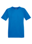 Performance Tee in green with crew neck in dark blue