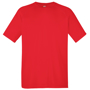 Performance Tee in green with crew neck in red