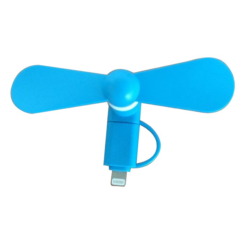 Blue mini phone fan