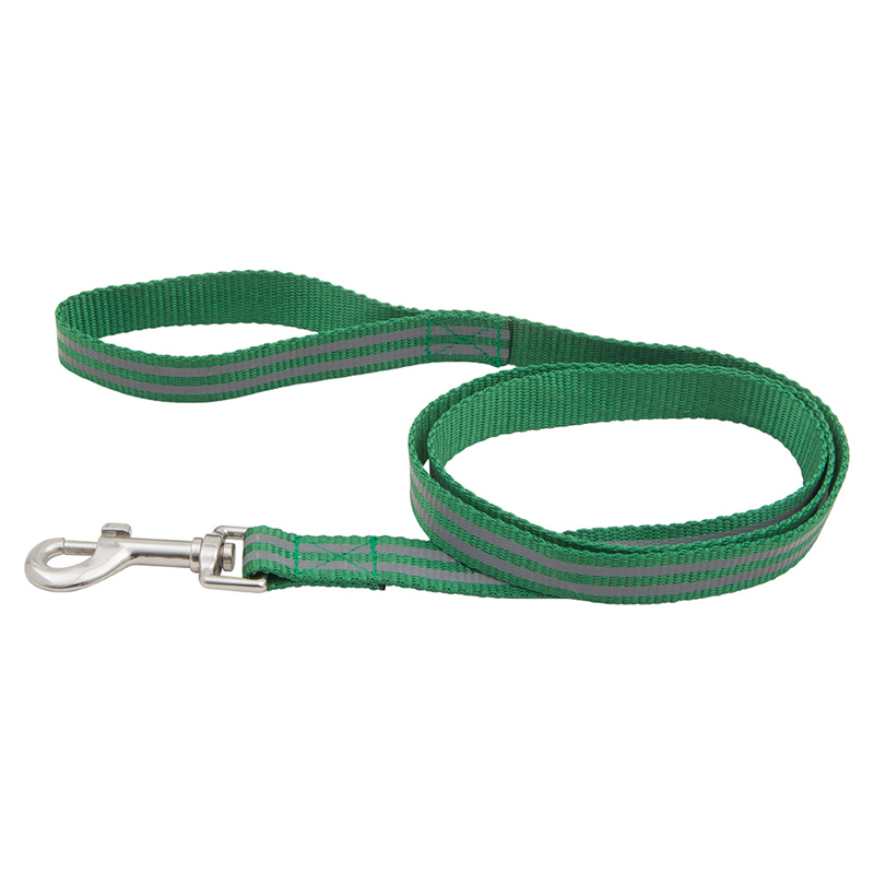 dark green polyester dog lead