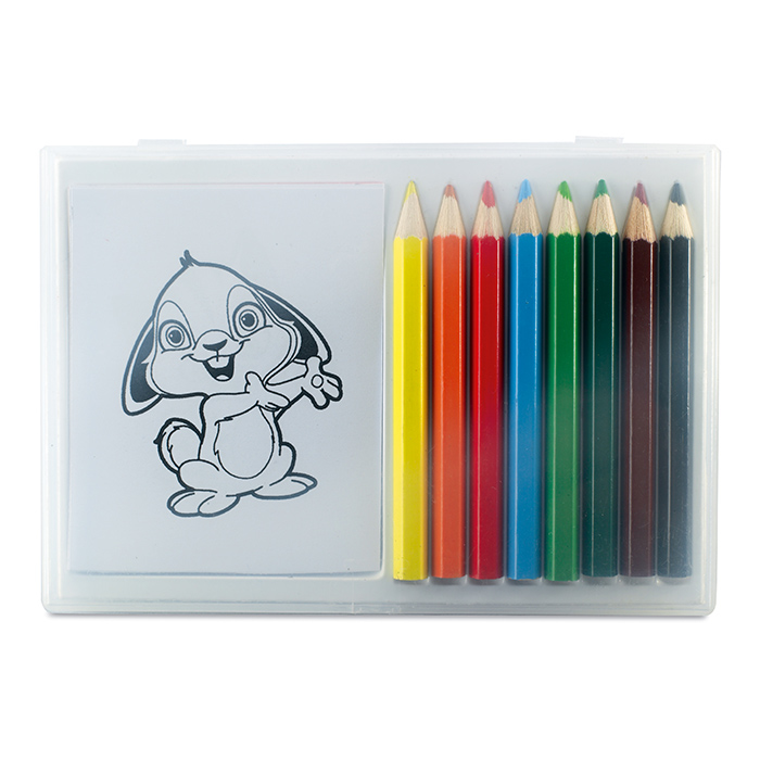 recreation colouring set with colouring in pencils