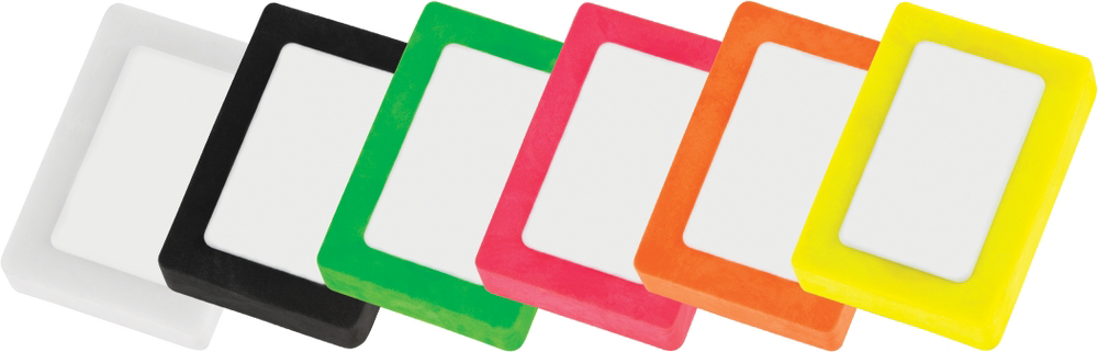 Rectangle Snap Eraser in various colours and white