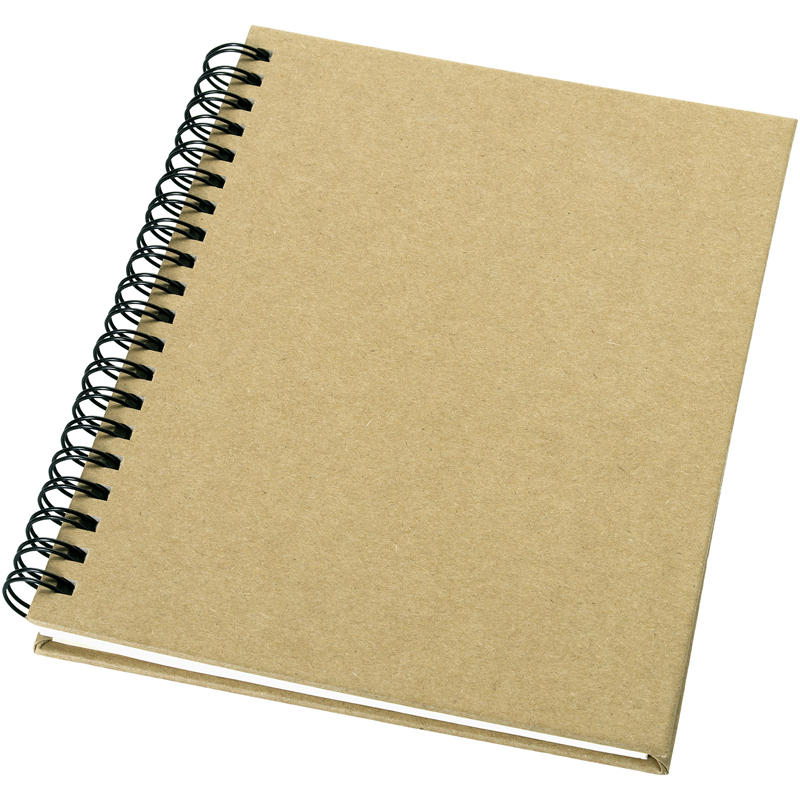 A6 Wirobound Notebook with natural recycled cover