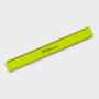 Recycled Flexi Ruler in lime with 1 colour print