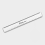 Recycled Flexi Ruler in white with 1 colour print