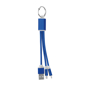Rizo Charger Cable multi charger in blue and white with 3 output options