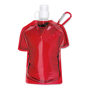 Sports Shirt Water Bottle With Clip - Red