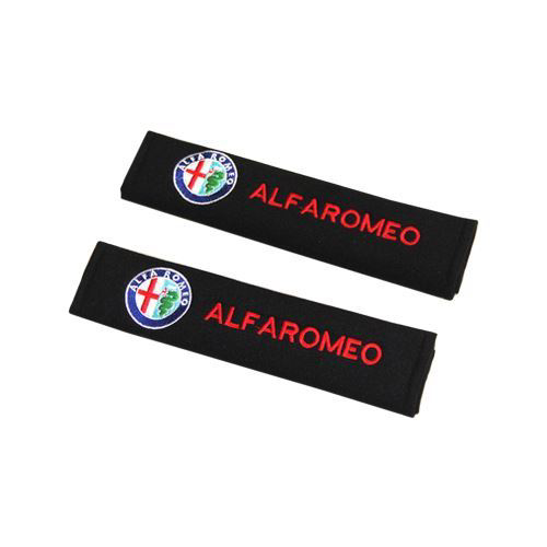 corporate branded seatbelt covers alfa romeo