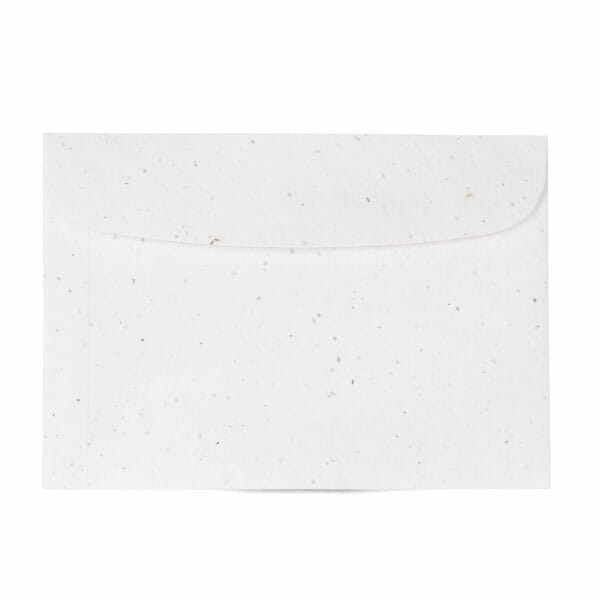 seed paper envelope in white