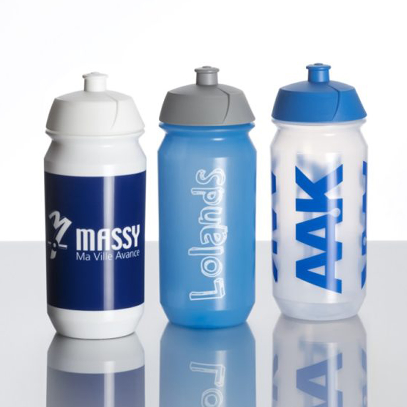 Plastic Shiva Sports Bottle Full Colour Print White, Grey, Blue Lids