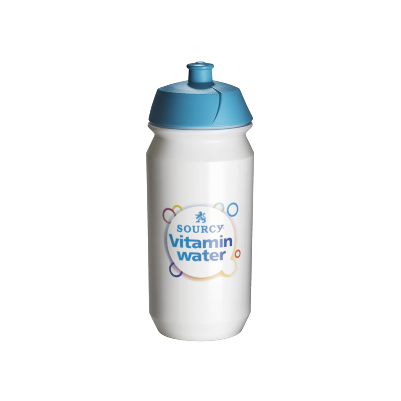 Plastic Shiva Sports Bottle Full Colour Print Cyan Lid