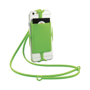 Silicone RFID Card Holder with lanyard in green