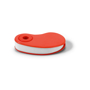 White eraser with red cover