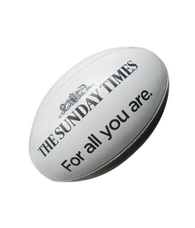 image of a PVC Size 5 Rugby Ball Side View