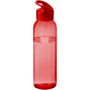 Translucent red slimline drinks bottle