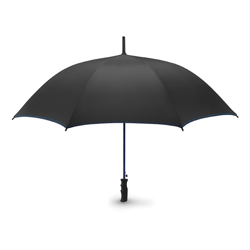 Skye Umbrella in black with blue details