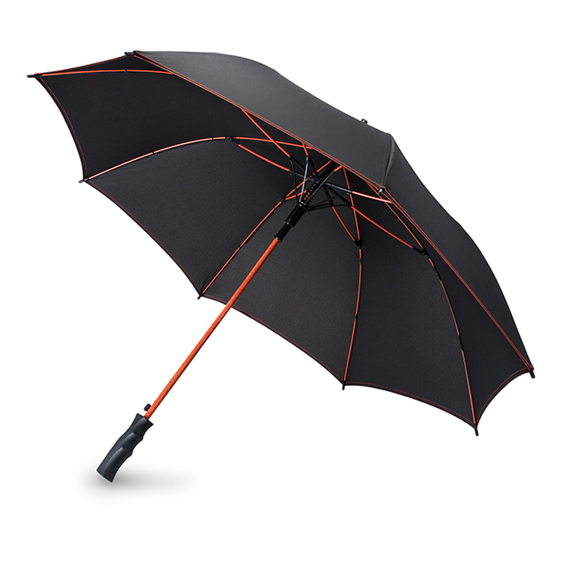 Skye Umbrella in black with red details