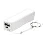 white power bank with key chain
