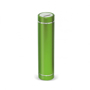 Metallic green cylindrical power bank