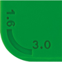 Snap Credit Card Ice Scraper in green
