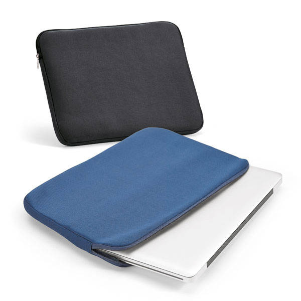 Soft laptop sleeves in black and blue