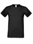 Softspun T in black with crew neck