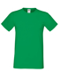 Softspun T in green with crew neck