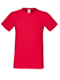 Softspun T in red with crew neck