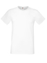 Softspun T in white with crew neck