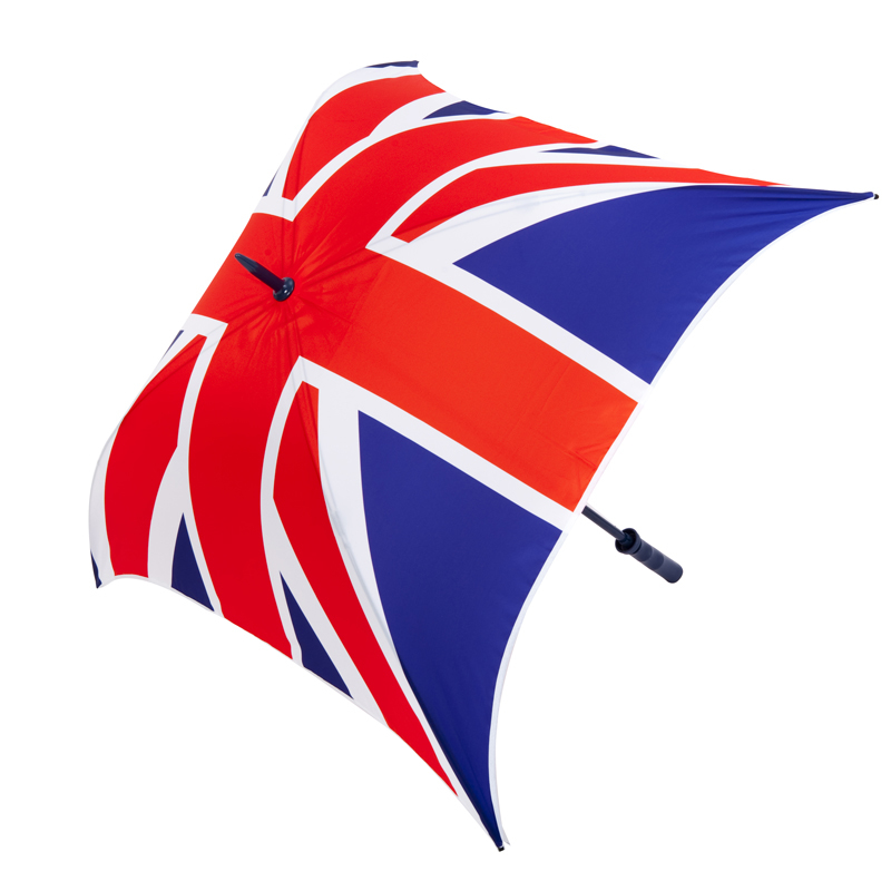 Spectrum Quadbrella with 3 colour union jack print