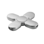 Promotional spinning USB hub in silver