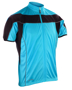 Spiro Bikewear full zip in blue with reflective piping and black contrast panels
