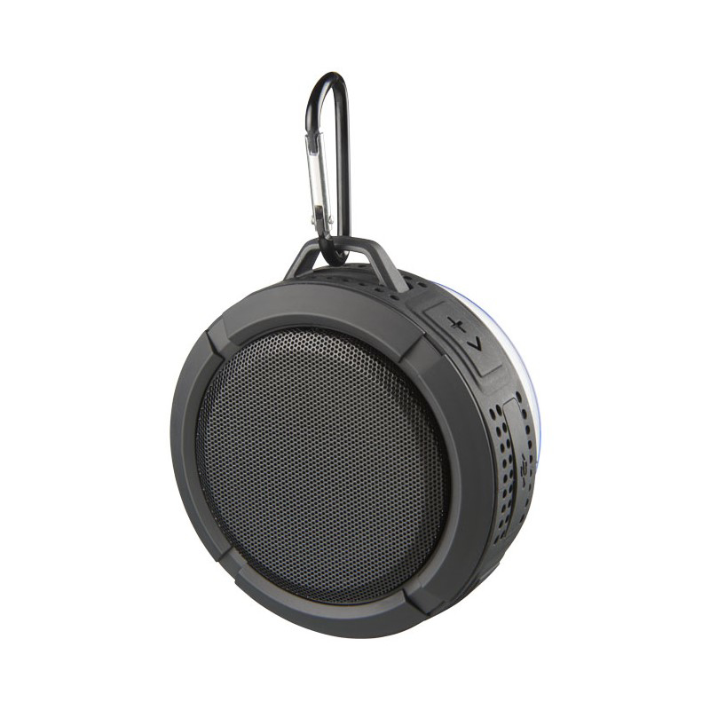 black splash bluetooth speaker with carabiner