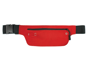 red sports belt with zipper
