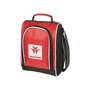 Red black and white cooler bag