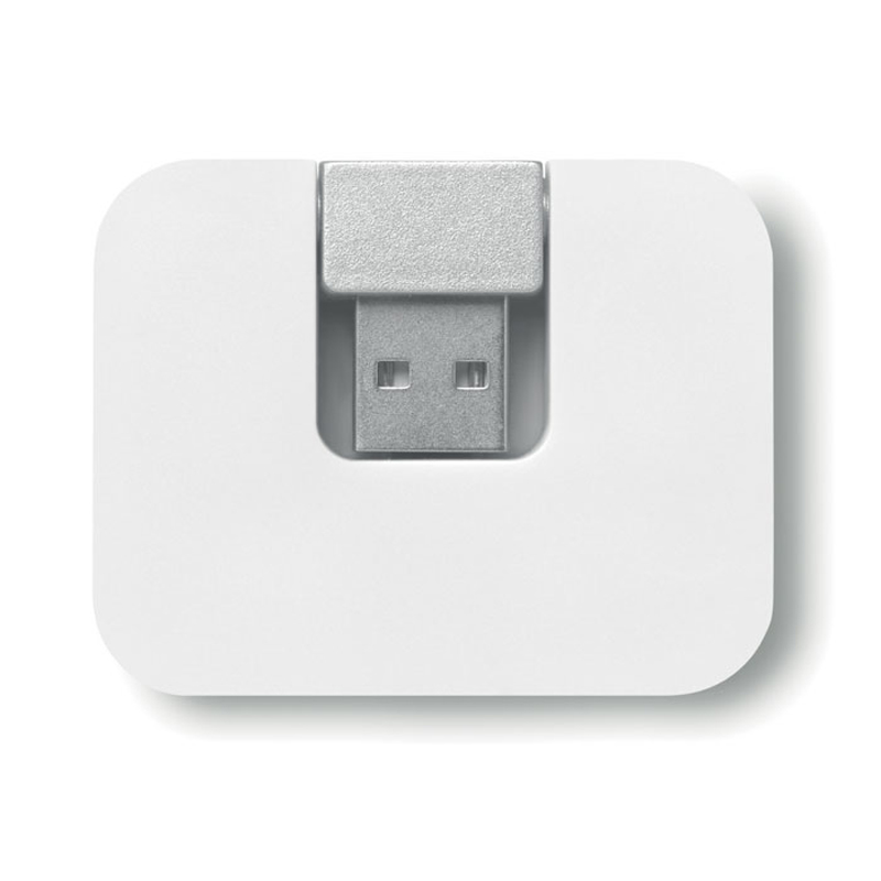 Back of white USB hub