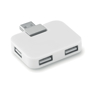 Rectangular USB port hub in white