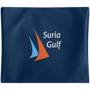 Squat Wrist Band in navy with 3 colour print logo
