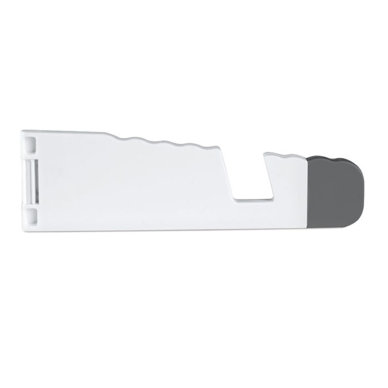 Standol Phone Holder in white and grey side view