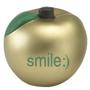 Gold stress toy in the shape of an apple