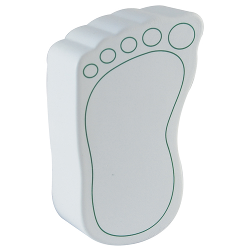 Footprint shaped stress toy