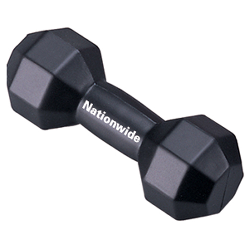 black dumbbell stress toy