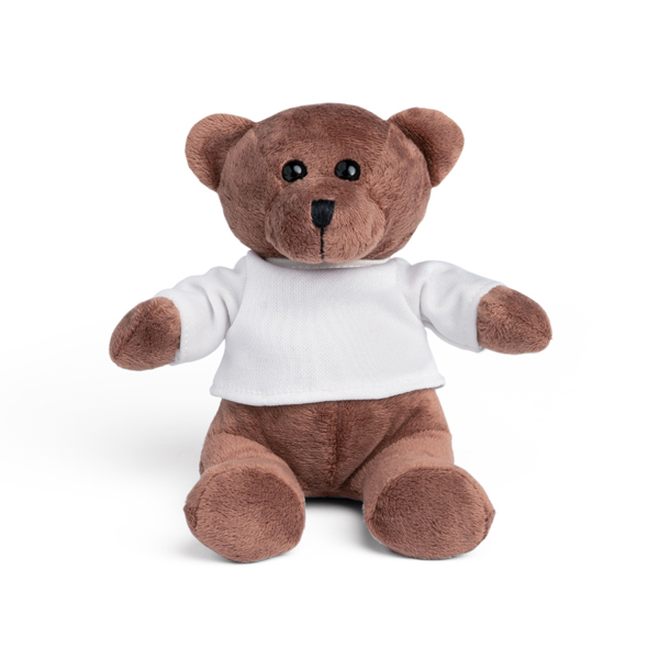 teddy bear with white tshirt